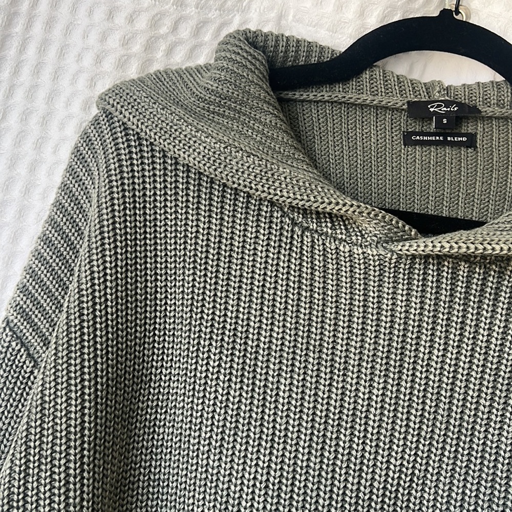 Rails Cashmere Blend Hooded Sweater - Picture 3 of 5